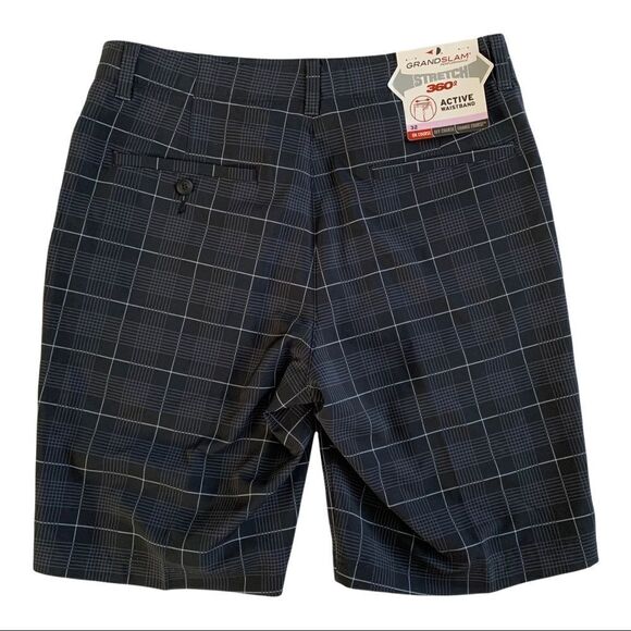 Men's Grand Slam MotionFlow 360 Plaid Golf Shorts! - Picture 7 of 8